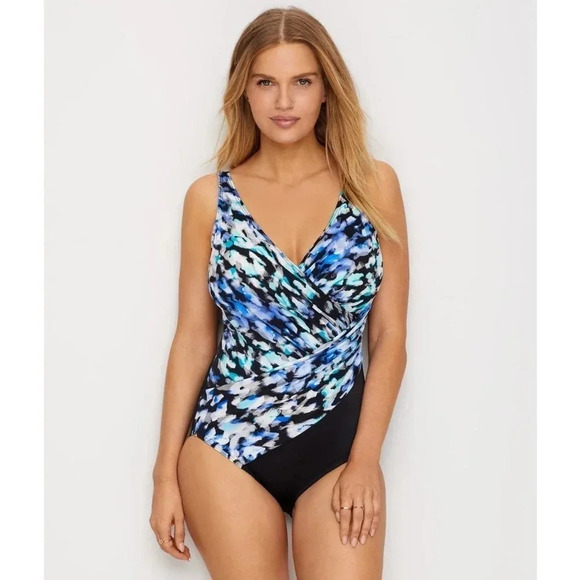 Miraclesuit Women's Madagascar Oceanus One Piece Swimsuit size 16 - Picture 1 of 7